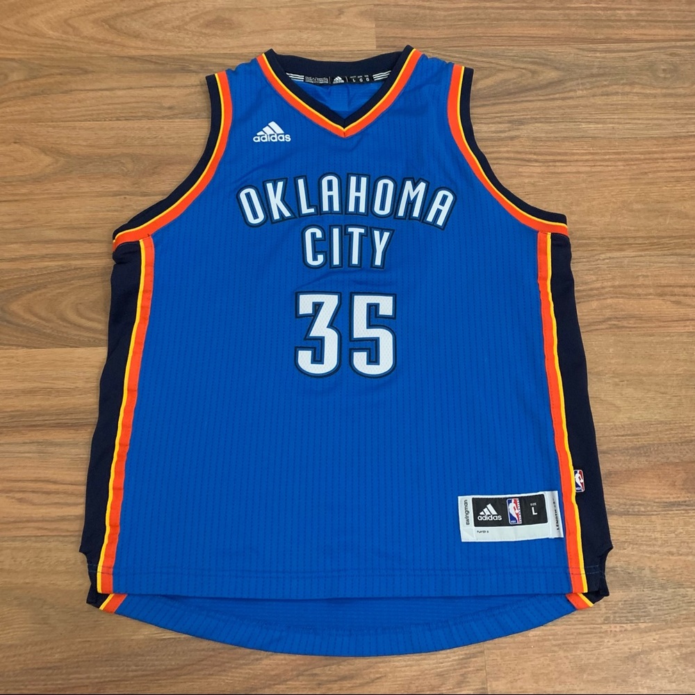 Adidas Oklahoma City Thunder Kevin Durant Basketball Jersey Youth Large